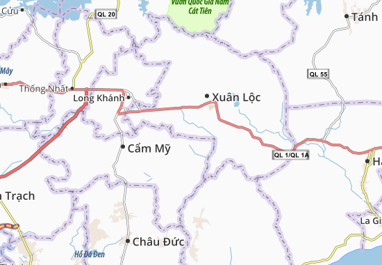 Karte Stadtplan Lang Minh