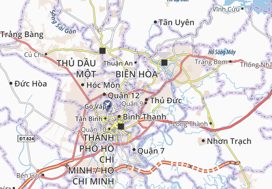 Kaart Plattegrond Tam Phú