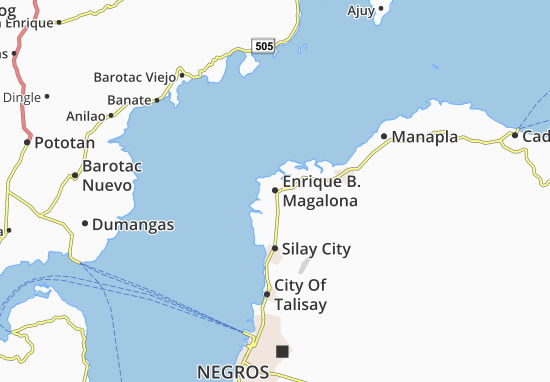 Kaart Plattegrond Enrique B. Magalona