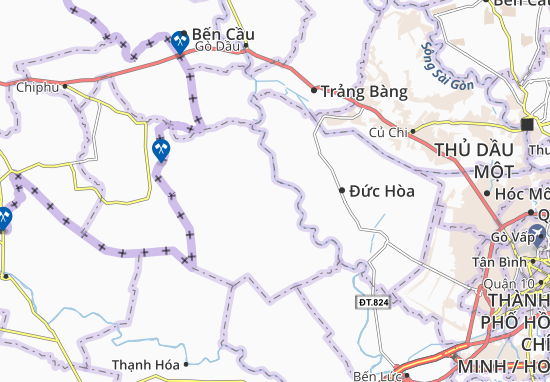 Kaart Plattegrond Đức Huệ