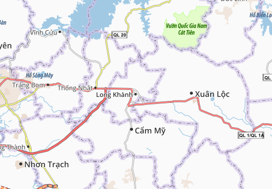 Kaart Plattegrond Long Khánh