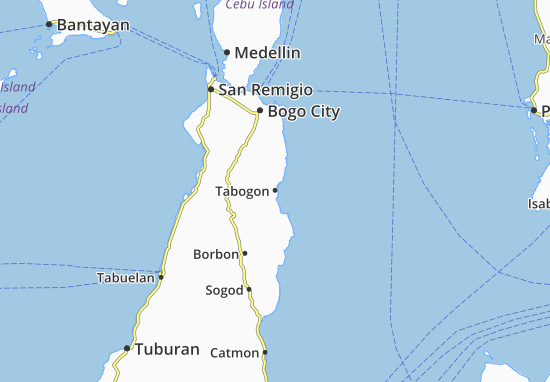 Karte Stadtplan Tabogon
