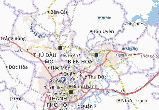 Kaart Plattegrond Thuận An