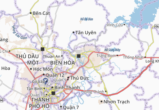 Karte Stadtplan Trung Dũng