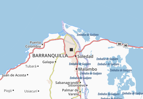 Carte-Plan Barranquilla