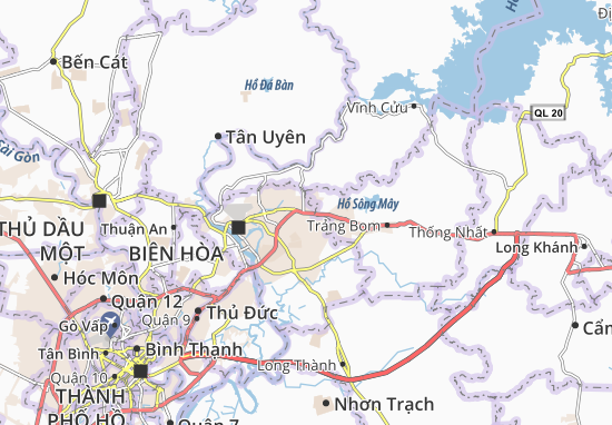 Karte Stadtplan Tân Hòa