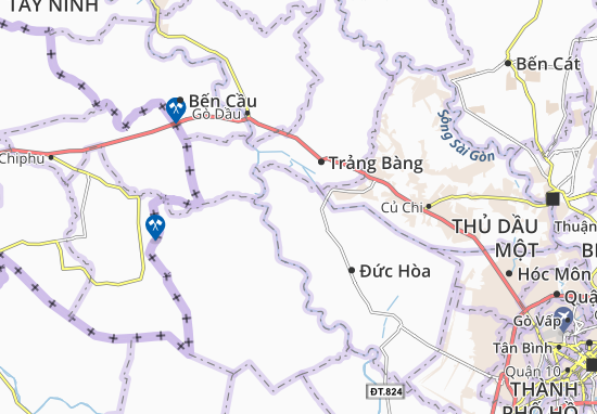 Karte Stadtplan An Ninh Đông