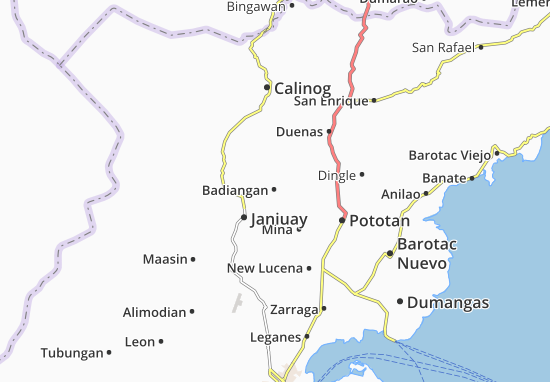 Karte Stadtplan Badiangan