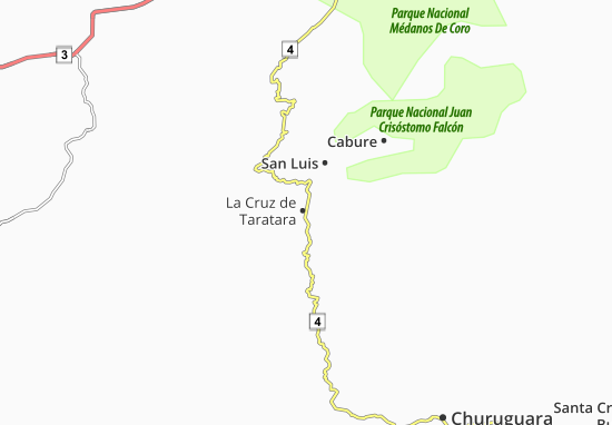 Mapa La Cruz de Taratara