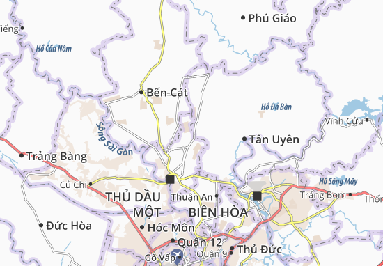 Carte-Plan Hòa Phú