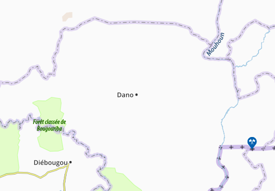 Karte Stadtplan Dano