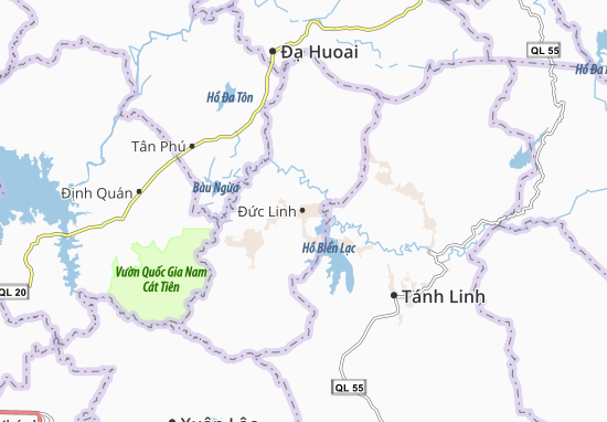 Karte Stadtplan Đức Linh