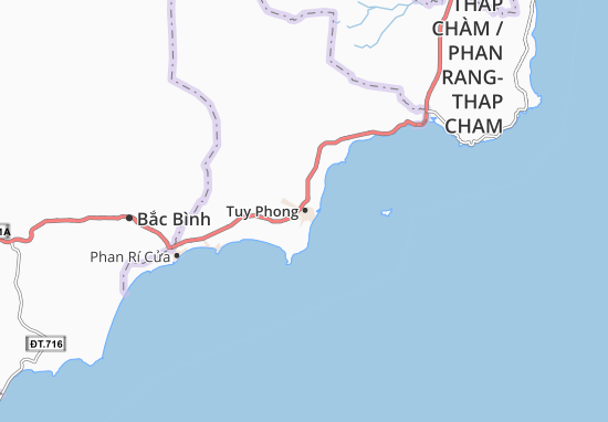 Kaart Plattegrond Tuy Phong