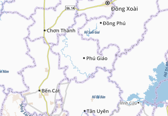 Karte Stadtplan Phú Giáo