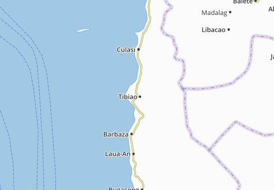 Karte Stadtplan Tibiao