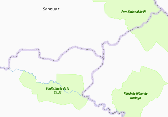 Karte Stadtplan Koumbo