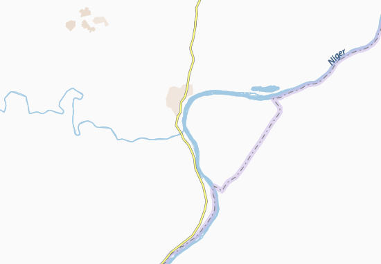 Kaart Plattegrond Goungourouma