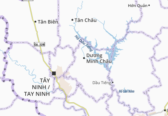 Karte Stadtplan Dương Minh Châu