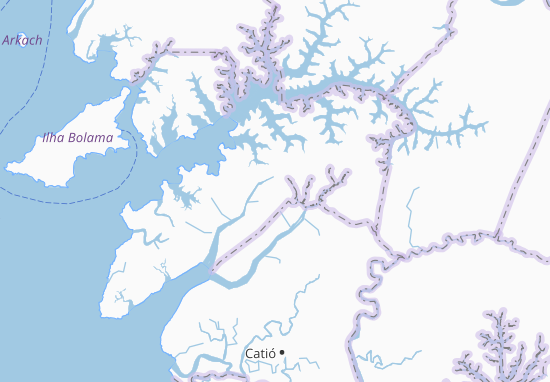 Mapa Caur de Baixo Beafada