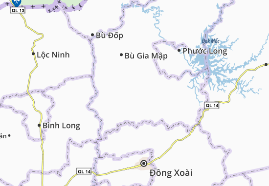Mapa Bù Nho