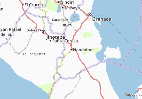 Kaart Plattegrond Nandaime