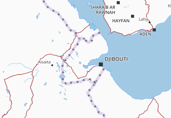 Kaart Plattegrond Djibouti