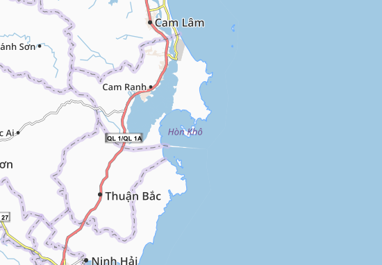 Karte Stadtplan Cam Bình