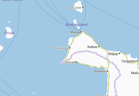 Karte Stadtplan Buruanga