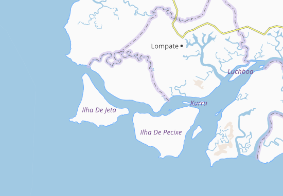 Karte Stadtplan Ponta Leandro Lopes