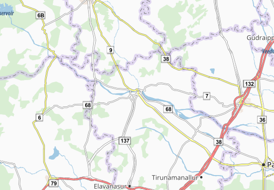 Karte Stadtplan Tirukkoyilur