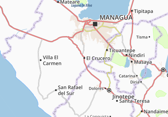Karte Stadtplan El Crucero