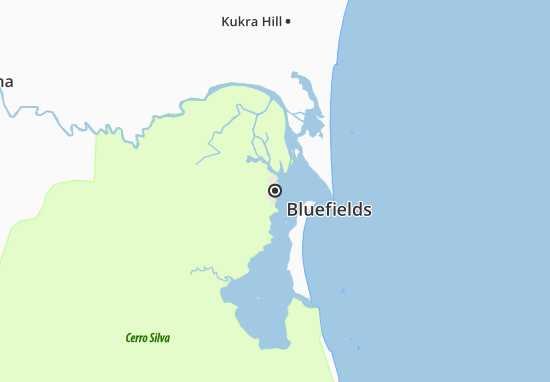 Mapa Bluefields