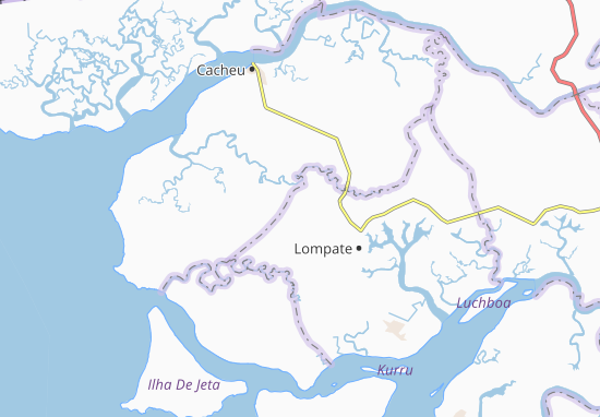 Mapa Chulame