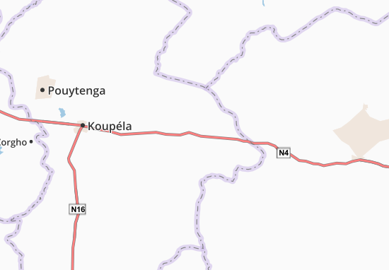 Karte Stadtplan Kabera