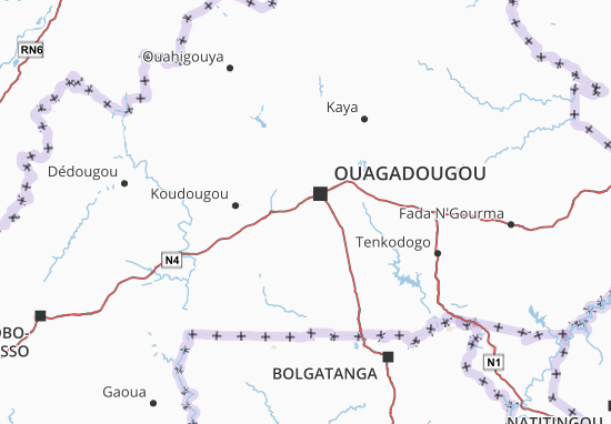 Karte Stadtplan Burkina Faso