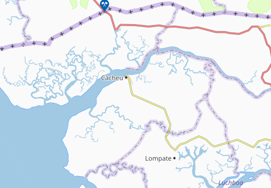 Mapa Bangomine