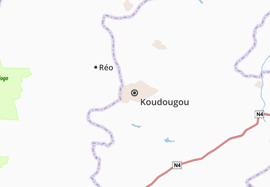 Kaart Plattegrond Koudougou