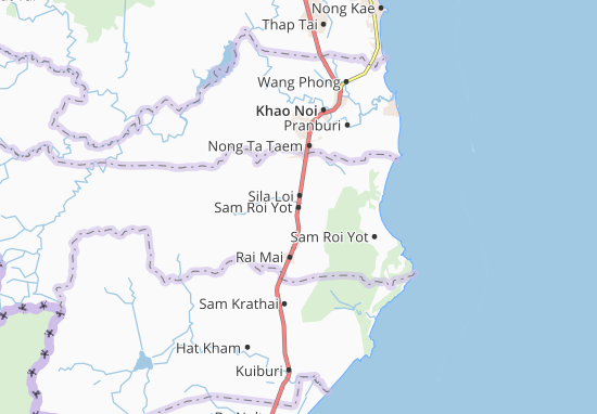 Karte Stadtplan Sam Roi Yot