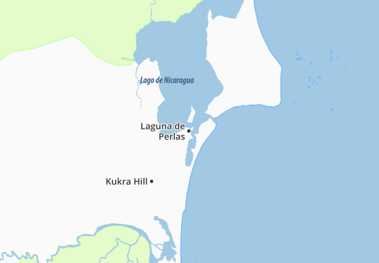 Karte Stadtplan Laguna de Perlas