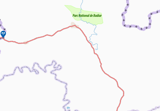 Karte Stadtplan Gadabarou Diamatou