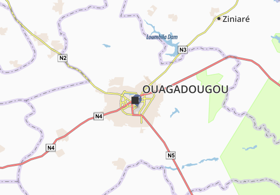 Mapa Koulouba