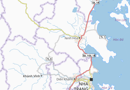 Karte Stadtplan Ninh Tân