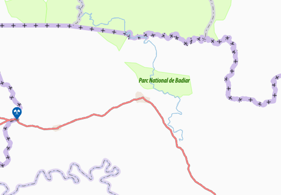 Mapa Koundara