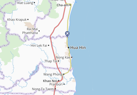 Mapa Hua Hin
