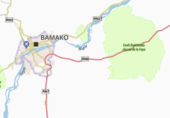 Kaart Plattegrond Baguineda