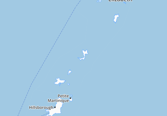 Mapa South Grenadines