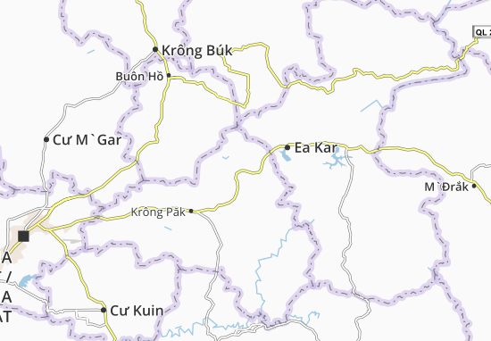Kaart Plattegrond Krông Búk
