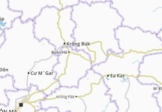 Karte Stadtplan Ea Drông