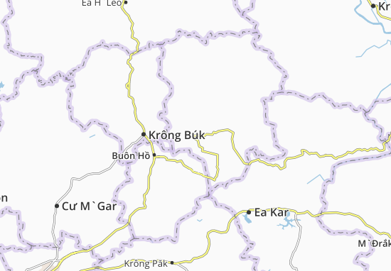 Kaart Plattegrond Krông Năng