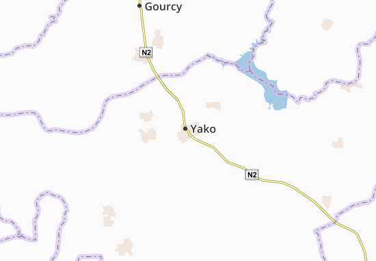Karte Stadtplan Yako